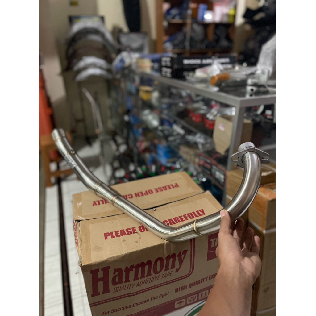 Leheran Knalpot Vixion Old New Diameter 35-38 Cap DPJ Original Inlet 50 mm Bending Paten