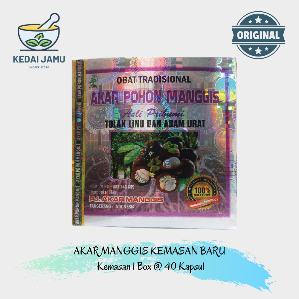 Kapsul AKAR POHON MANGGIS Obat Tradisional Berkhasiat Mengobati Asam Urat