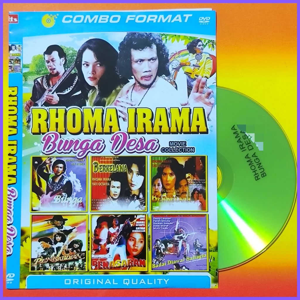 Kaset Film Indonesia Jadul Koleksi Rhoma Irama Pilihan Bunga Desa Campuran Pilihan Terlaris 6in1