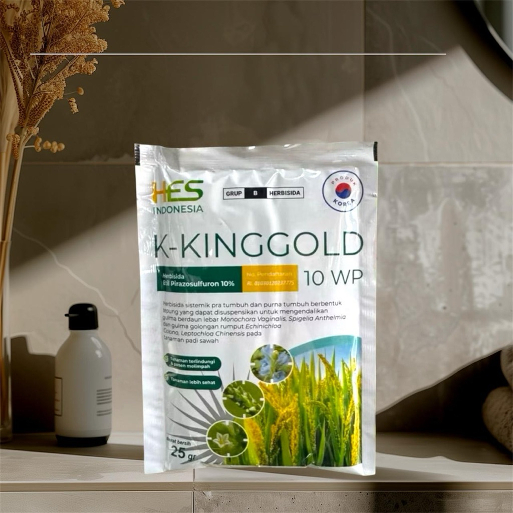 Herbisida King Gold 10 WP 25 gram selektif padi pembeku Biji Sawah