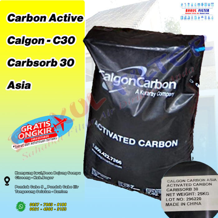 Carbon Calgon C30 - Karbon Aktif Calgon C30 - 1 sak 25 kg