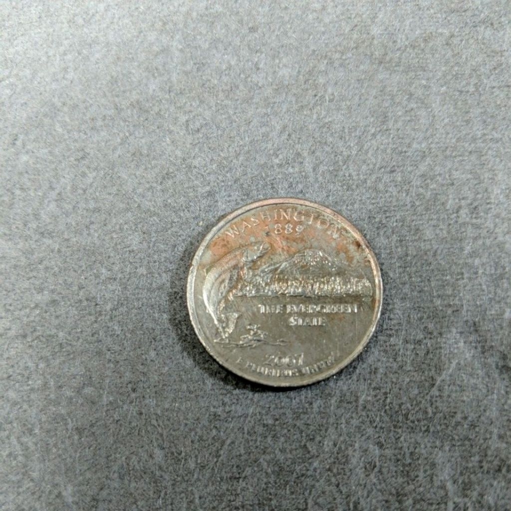 koin liberty quarter edisi 50 state Amerika Washington 2007