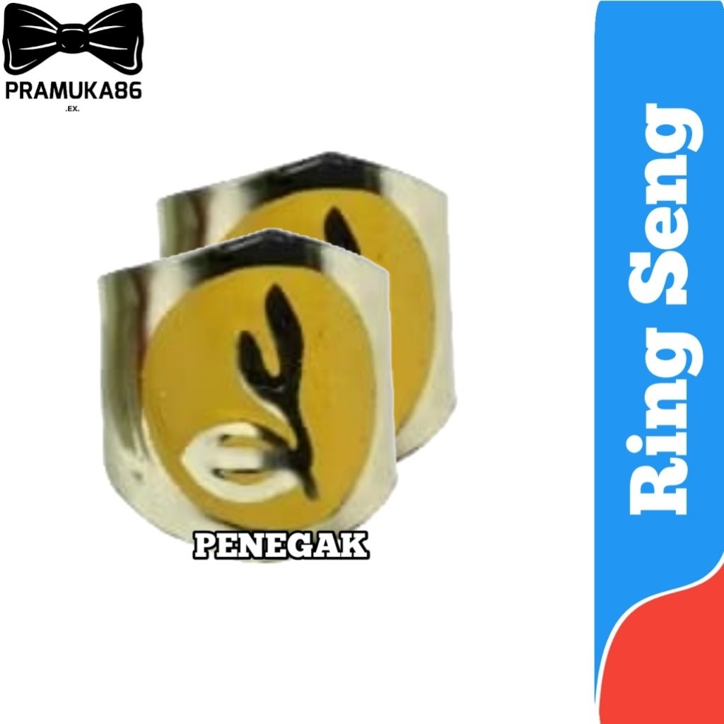 Kolong Kacu seng KUNING / Ring Hasduk Seng PENEGAK / Ring Kolong Kacu Hasduk Pramuka Bahan Seng