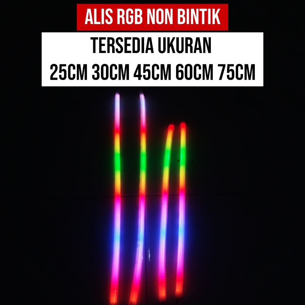 LAMPU DRL ALIS RGB NON BINTIK PREMIUM SETTING HP ANDROID 12V