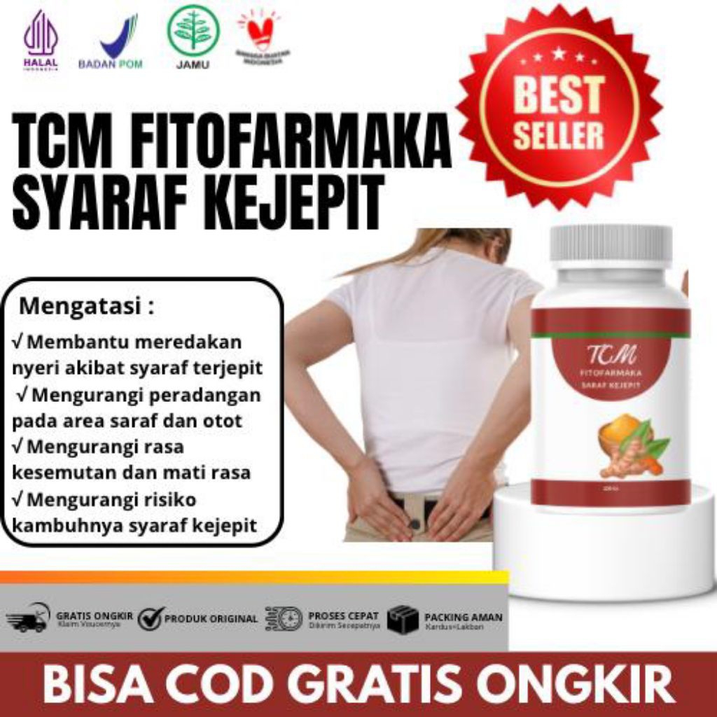 TCM Fitofarmaka Cina  Saraf Kejepit Pinggang, Obat Pereda Encok, Pereda Nyeri Saraf