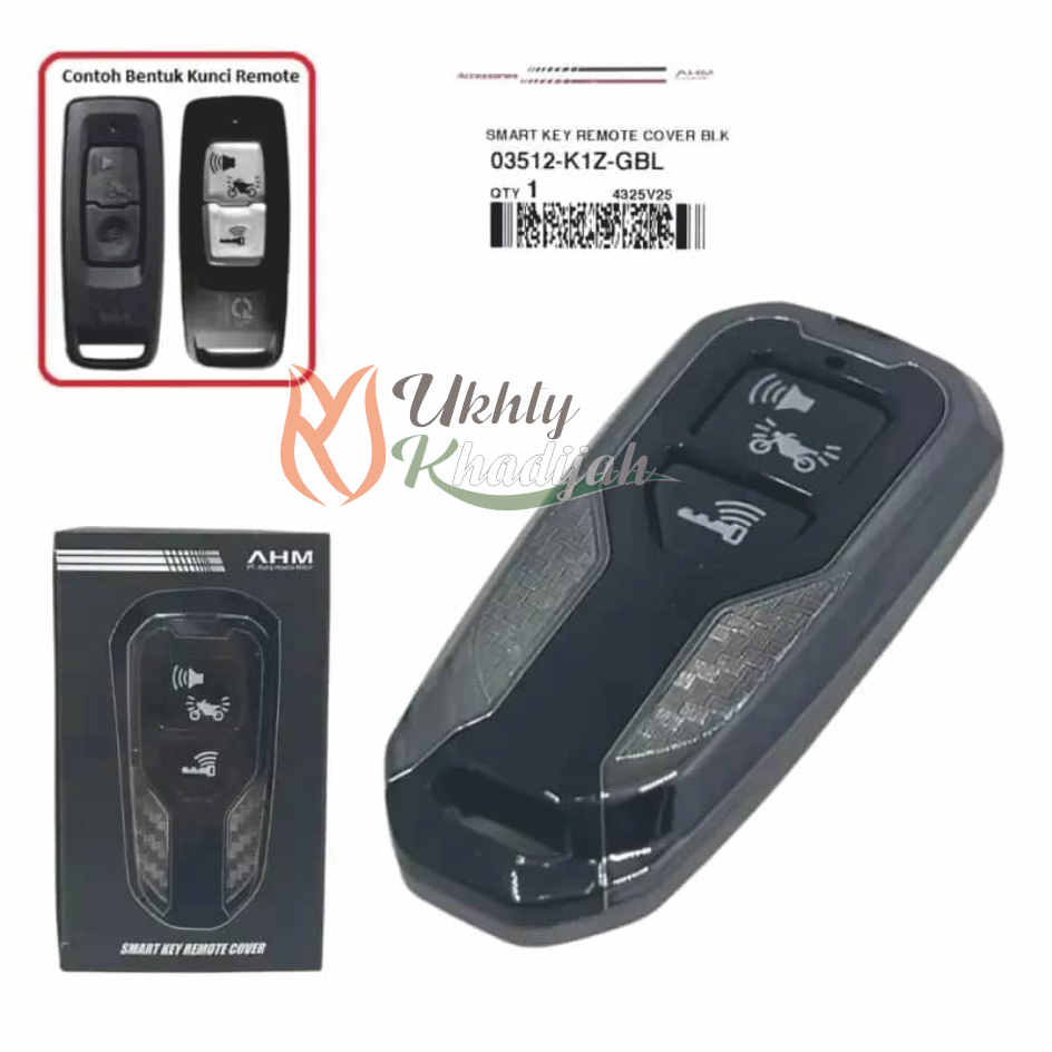 Smart Key Remote Cover 03512-K1Z-GBL Original AHM untuk motor PCX 160 Vario 160 Vario 125 keyless St