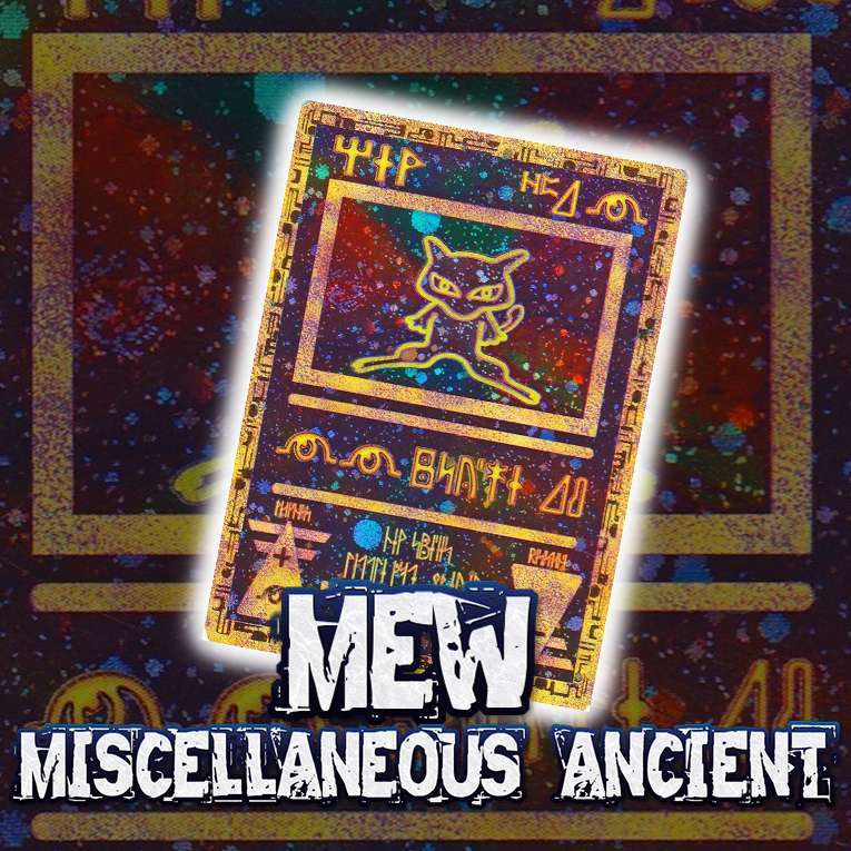 KARTU POKEMON TCG HOLOGRAM ENGLISH VERSION FULL ART - MEW MISCELLANEOUS ANCIENT