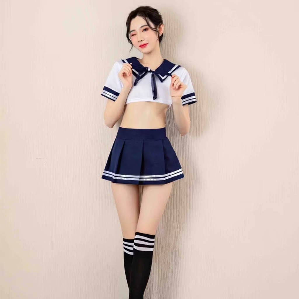 Student Cosplay Lingerie K006 White