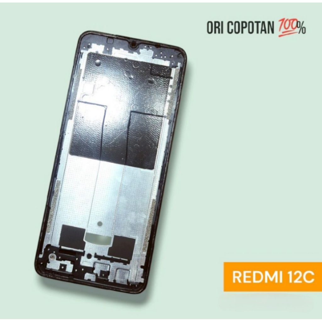 Body Bezel Middle Frame Tatakan LCD Original Copotan Xiaomi Redmi 12C