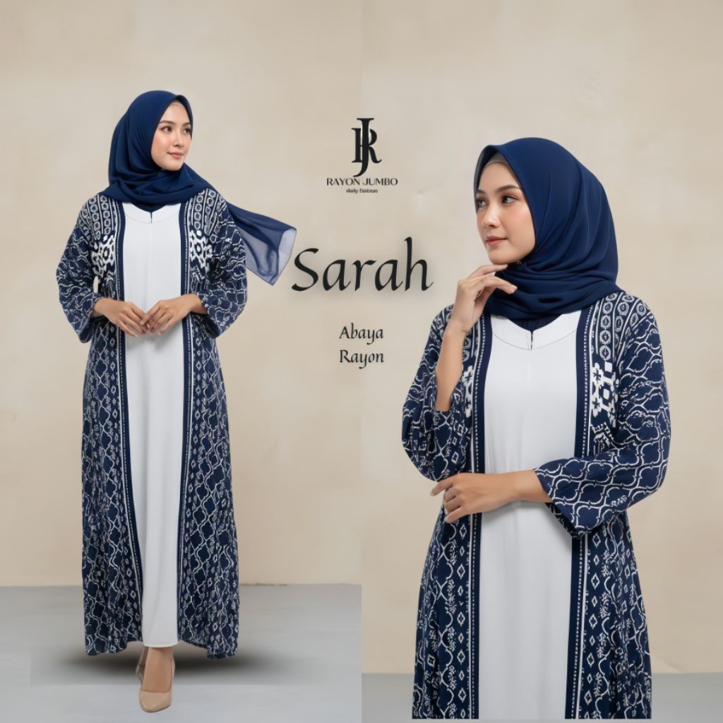 Gamis Abaya Sarah - Abaya Sarah - Gamis Abaya Sarah Rayon LD 130