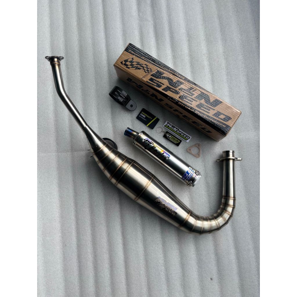 KNALPOT  RX KING KOLONG PDK  SET SILINCER STAINLESS ORIGINAL WINSPEED