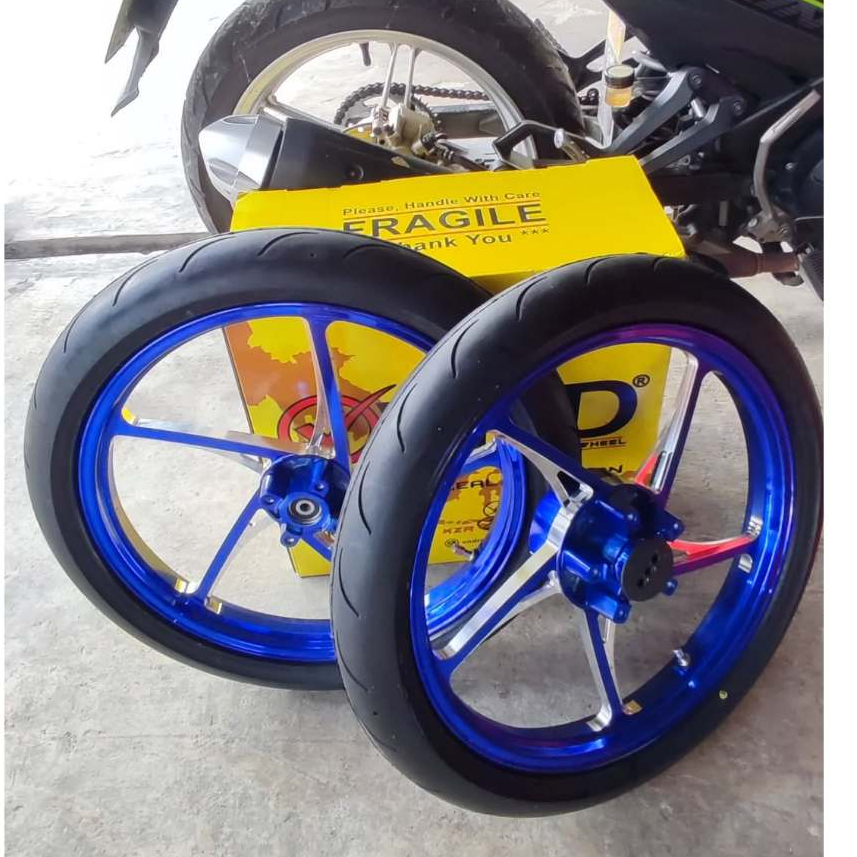 Velg VND KZR Mx King 160/160-17 Original bisa set ban Maxxis 90/80-17 green devil