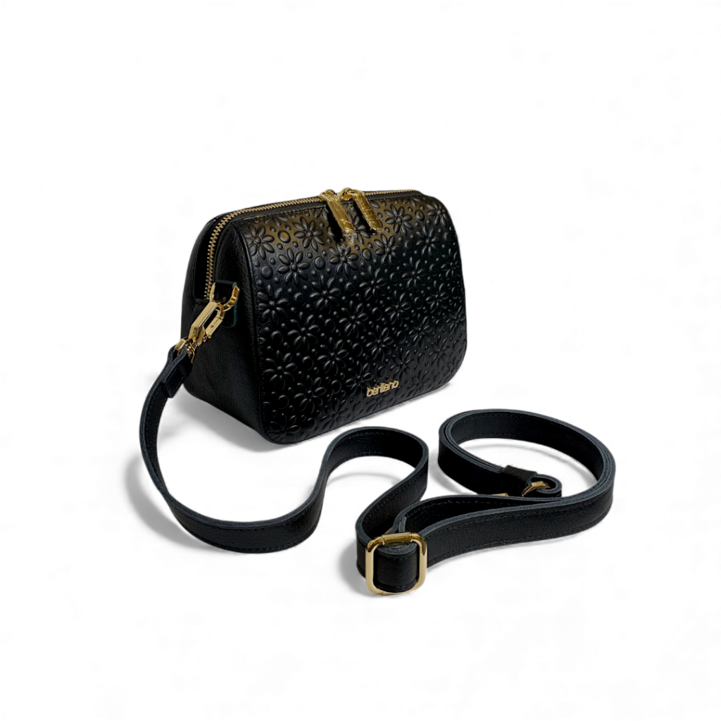 Berliano Leather Nirwana Pouch - Pouch Tas Slempang Wanita Tas Kulit Wanita Motif Batik Kulit Sapi A