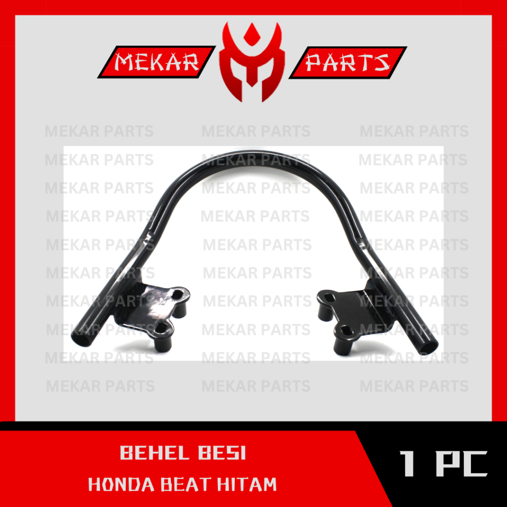 MEKAR-PARTS/BEHEL-BESI/PEGANGAN-TANGAN-BELAKANG-MOTOR/HONDA/BEAT/HITAM/GRADE-ORI