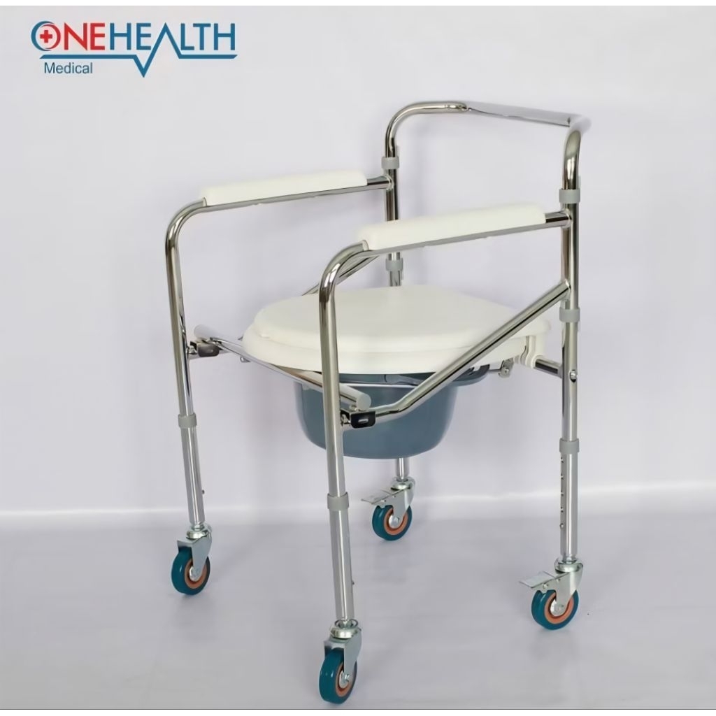 Korsi BAB 696 - Commode Chair Roda Lipat