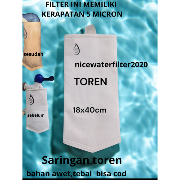 Filter Kran Air Kamar Mandi Bak Toren  Saringan Penjernih Air Keruh Kotor Berbau Berkarat