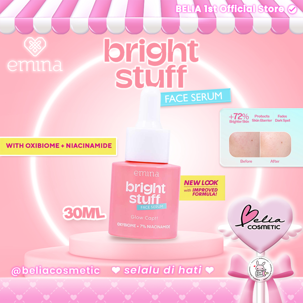 ™ BELIA ™ EMINA Bright Stuff Face Serum - Serum Pelembab Wajah Cerah Glowing Anti Kusam