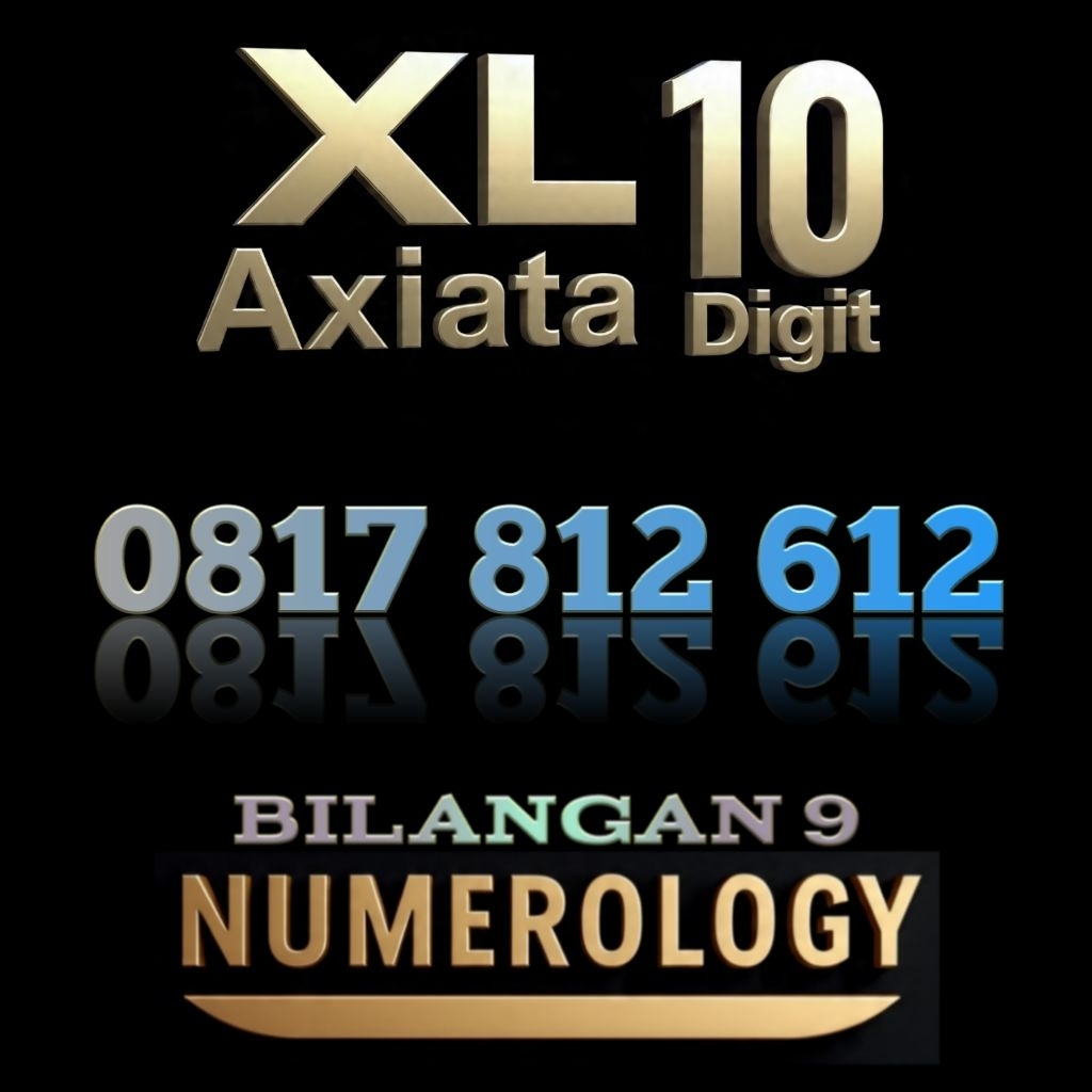 Nomor Cantik Premium Exsclusive Varian Angka Hoki Numerology 9 Spesial Perdana XL 10 Digit Axiata Be