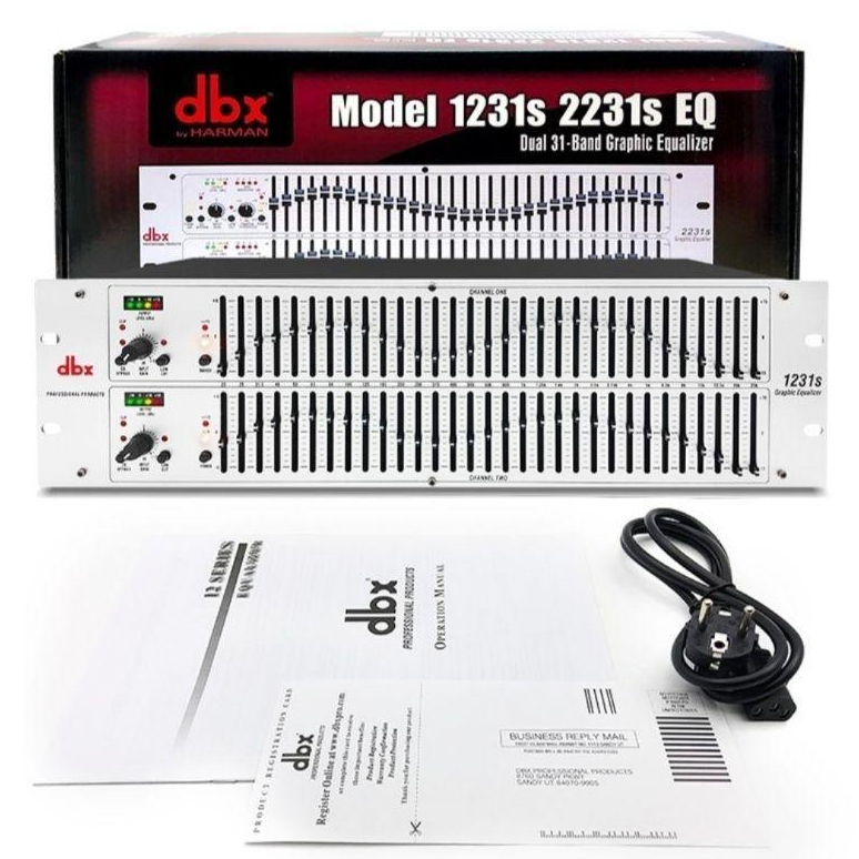 EQUALIZER DBX 1231S EQ DUAL 31-BAND GRAPHIC EQUALIZER / EQUALIZER DBX 1231