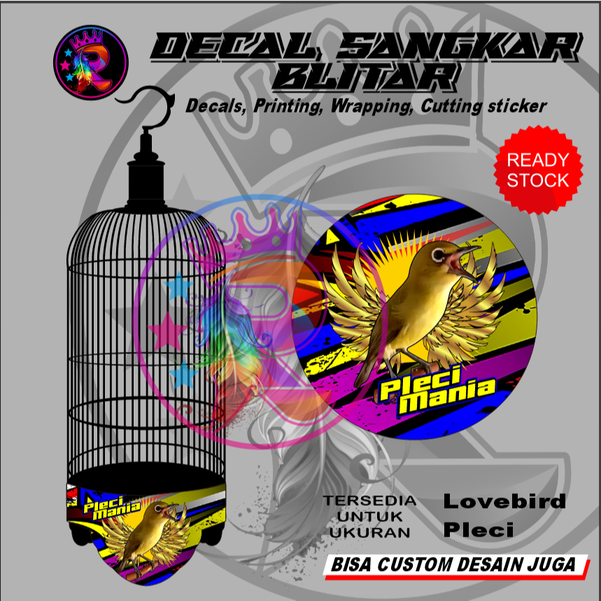stiker decal tebok pleci by request