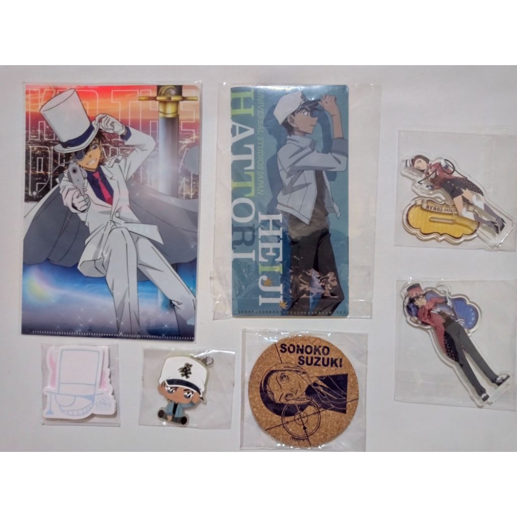 Detective Conan Kaito Kid Clear File, Heiji Hatori CF, Secret Magic Show Makoto & Sonoko Acrylic Sta