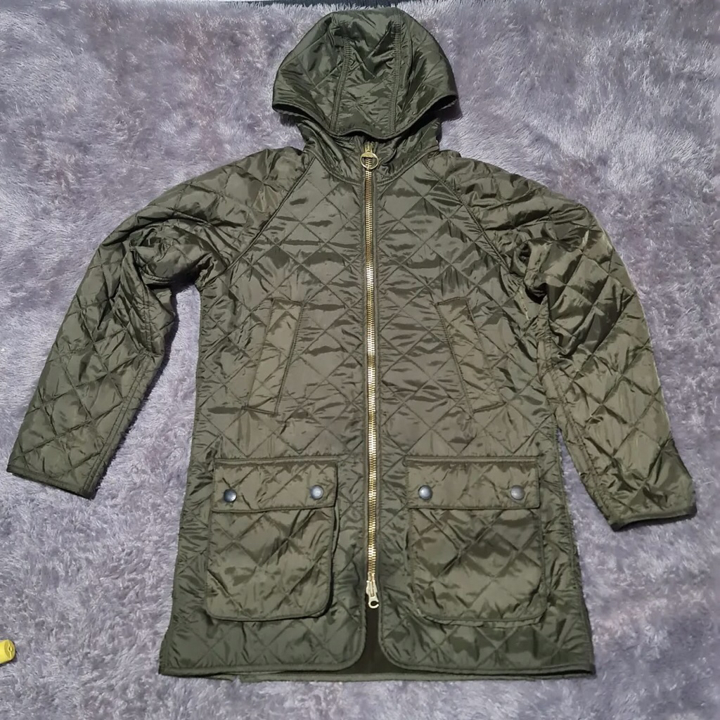 Barbour Quilted Jacket Size 34 / Setara Small Regular Zipper Barbour X Ideal VGC  #m65 #m65jacket #m