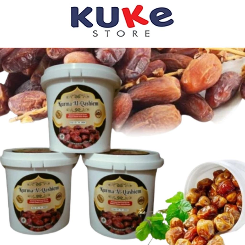KUKE Kurma Ember Al-Qashiem 500gr / Kue Lebaran Oleh-Oleh Haji Buah Manisan Menu Buka Puasa Hampers