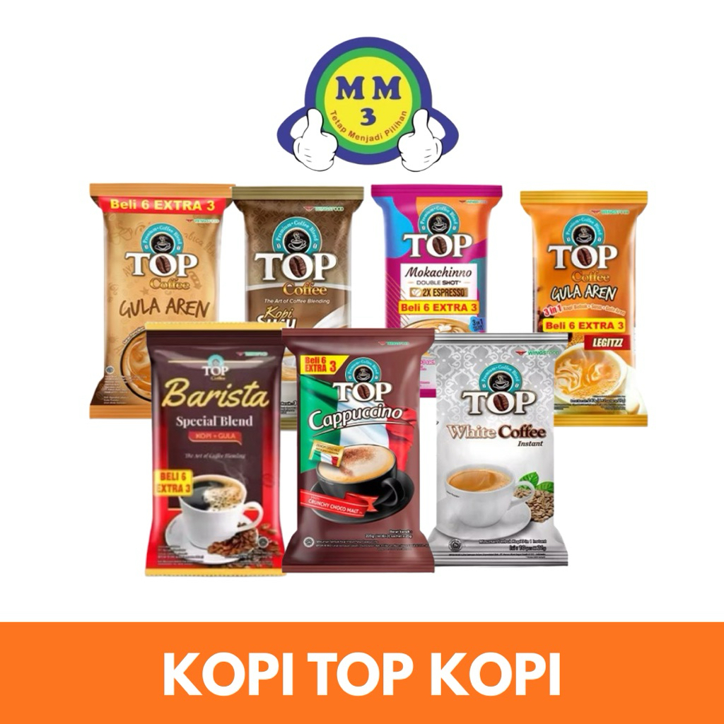 KOPI TOP COFFEE SUSU / TOP COFFEE GULA AREN TUBRUK / TOP COFFEE CAPPUCINNO / TOP COFFEE BARISTA / TO