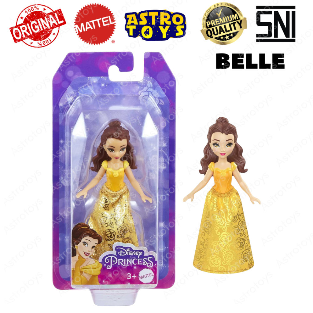 Boneka Disney Princess Mattel Belle Bella Bela from Beauty and the beast Original HLW69