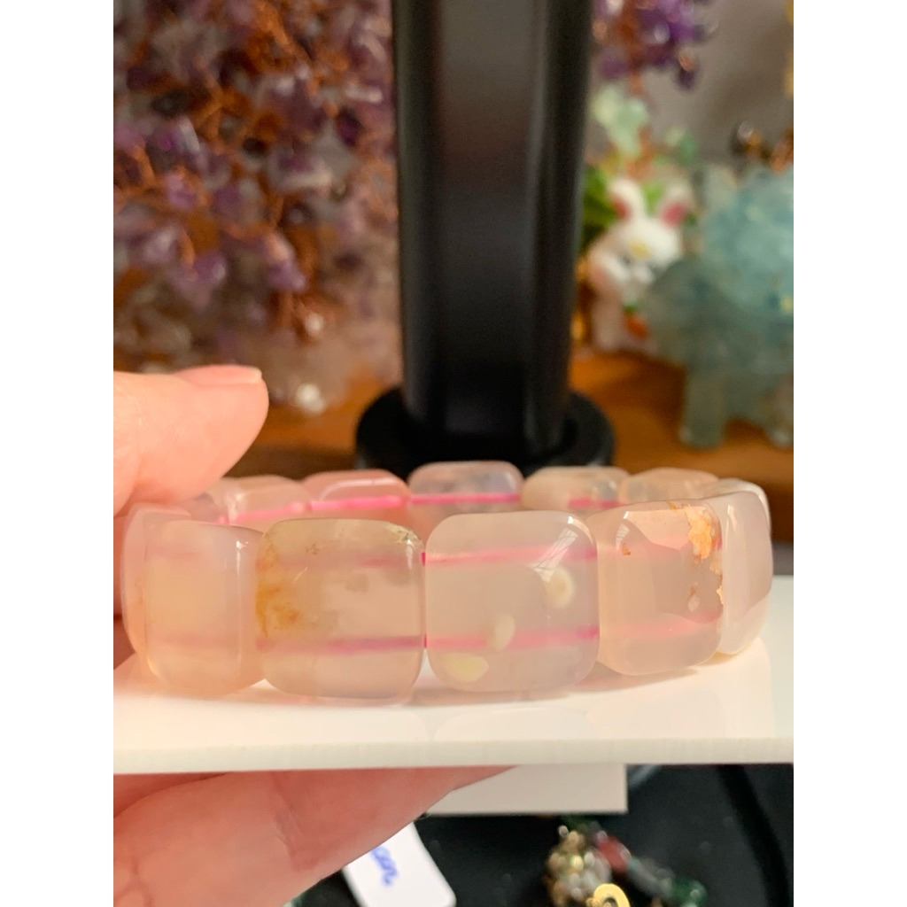 Soft Bangle Flower Agate