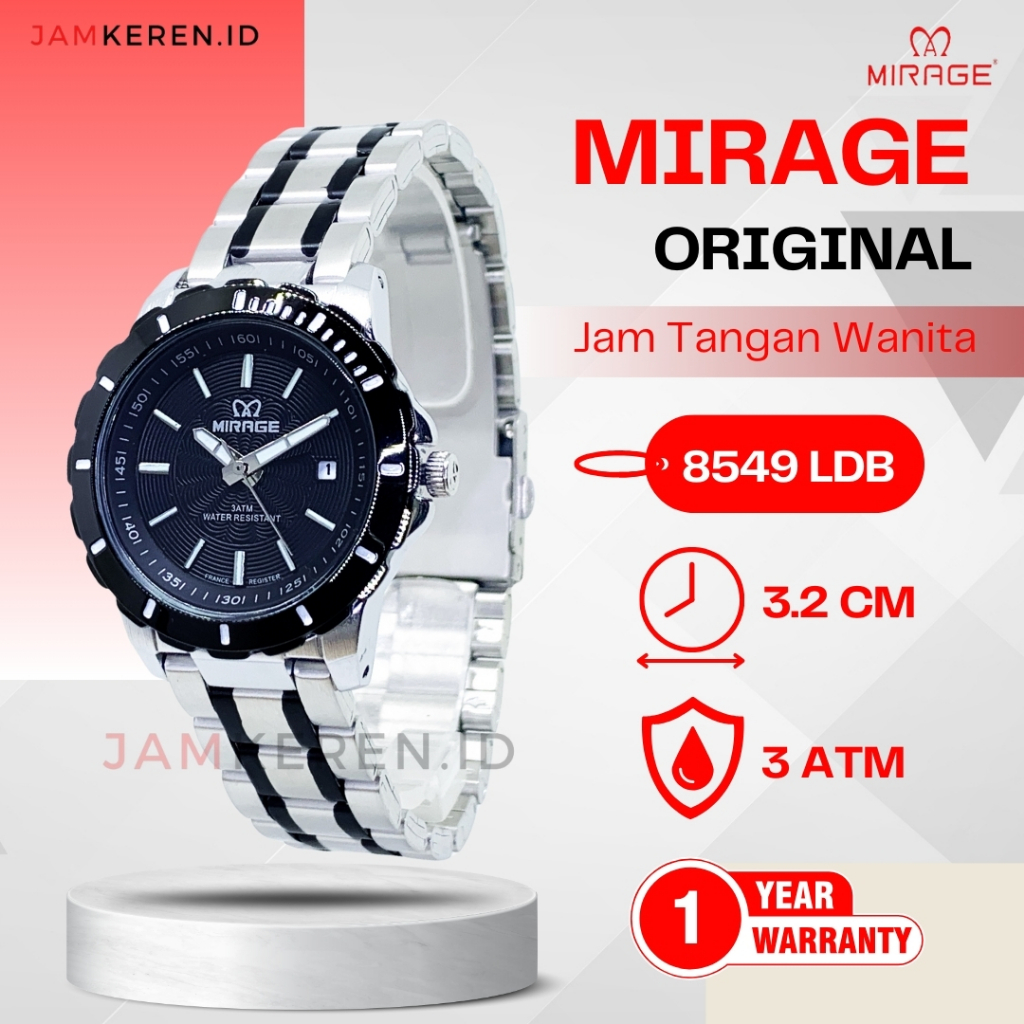 Mirage - Jam Tangan Wanita Original - Jam Tangan Mirage Wanita - Jam Mirage 8549 LD Original