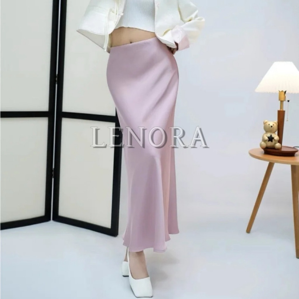 Rok pl pribadi rok silk duyung warna lilac