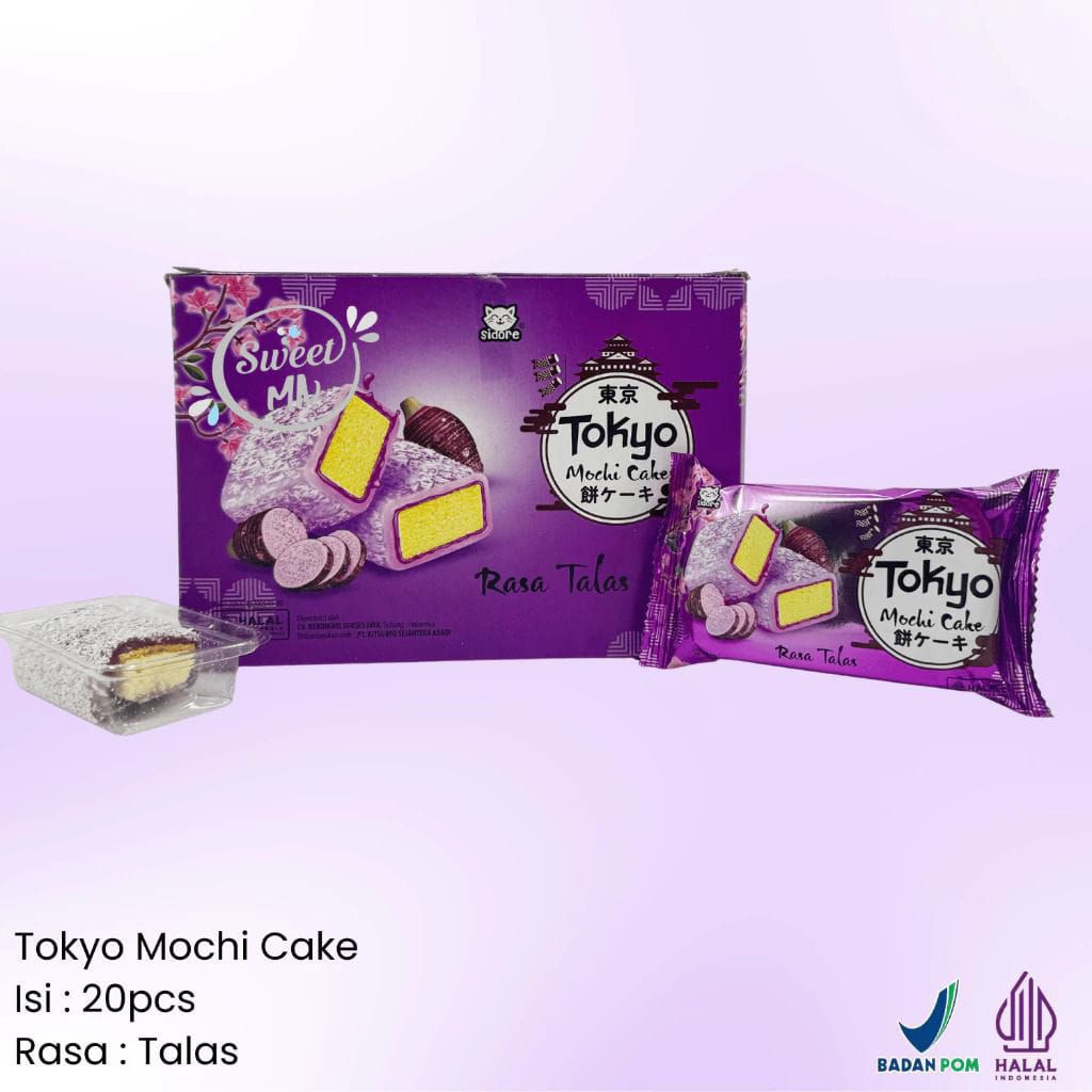 MOCHI CAKE TOKYO RASA TIRAMISU, TALAS DAN COKLAT