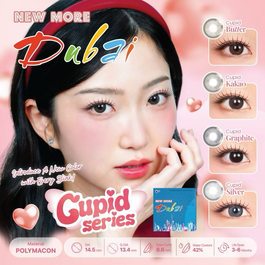CTK - New More Dubai - CUPID SERIES - Softlens by CTK - Ukuran: Normal (Plano) - Soflen - Softlen - 