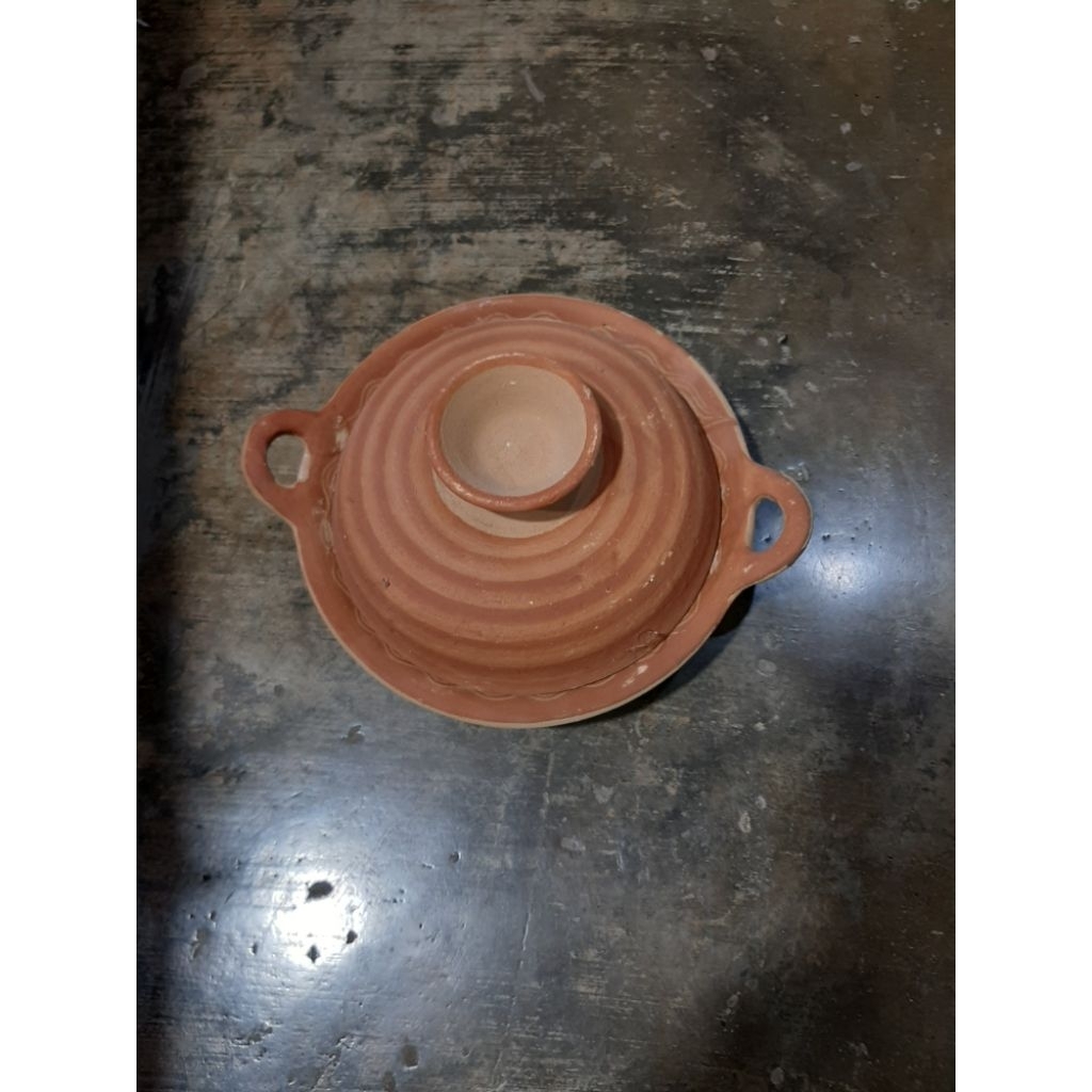 wajan cetakan serabi + tutup dari tanah liat