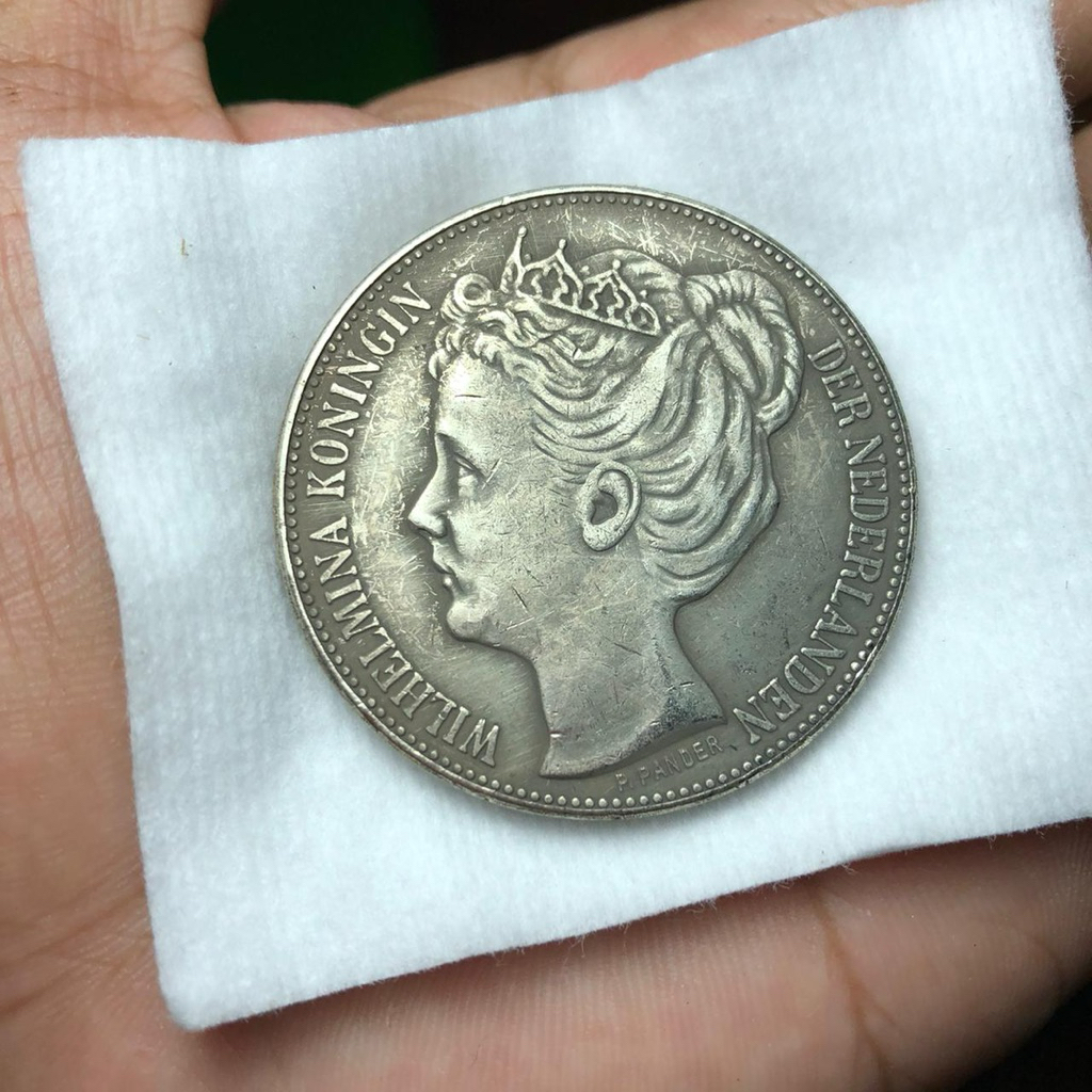 Koin Wilhelmina 2,5 Gulden Tahun 1898