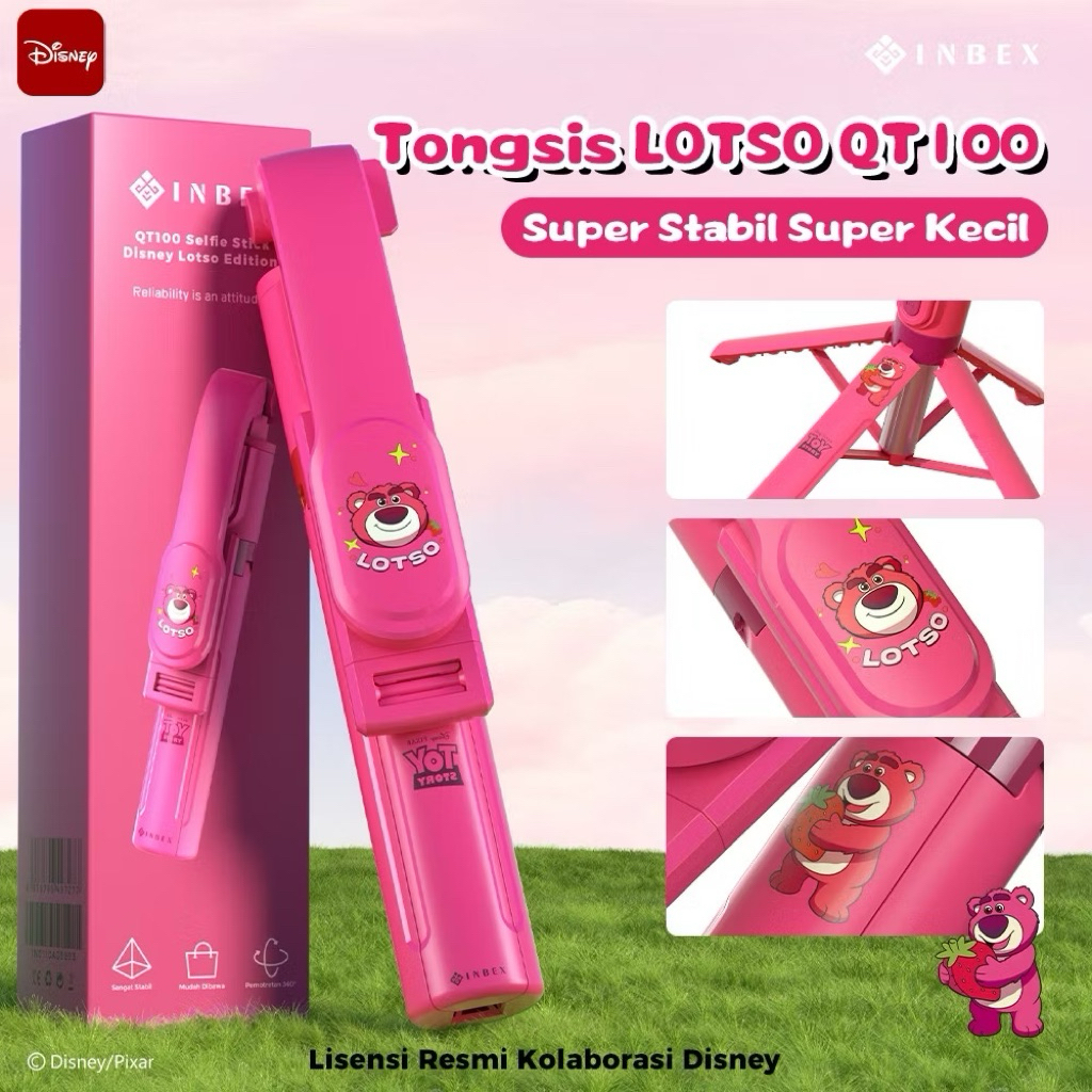 preloved tripod inbex lotso - tripod lotso inbex disney - tongsis lotso pink fanta