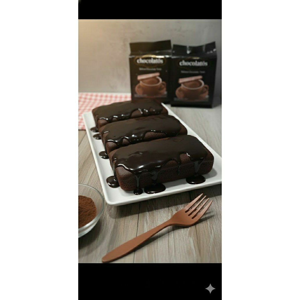 Brownies dark coklat