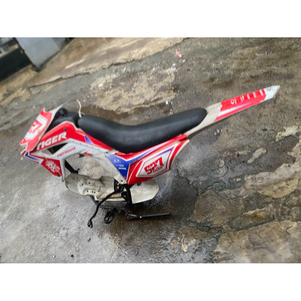 body set crf trail plus rangka tiger custom