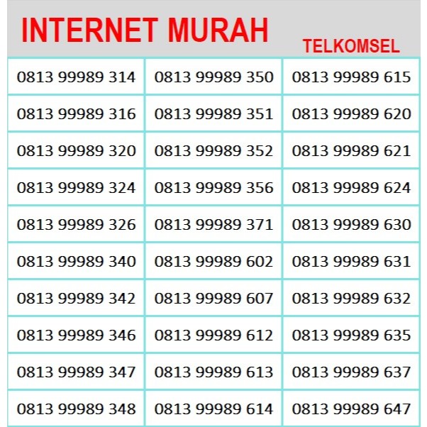 Kartu Perdana Nomor Cantik Telkomsel Sakti Combo 4G Suport 5G # combo4