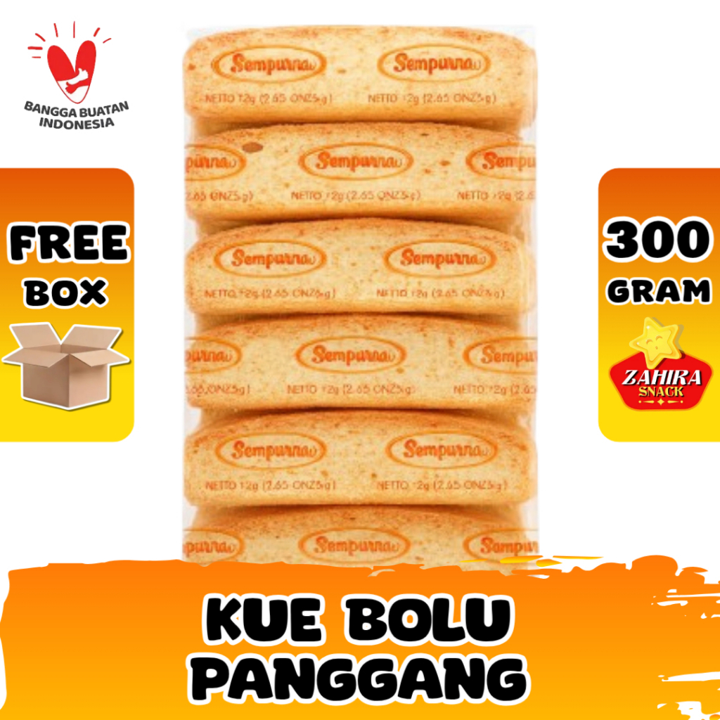 Kue Kering Bolu Panggang Sempurna Makanan Ringan khas Kebumen 300gram