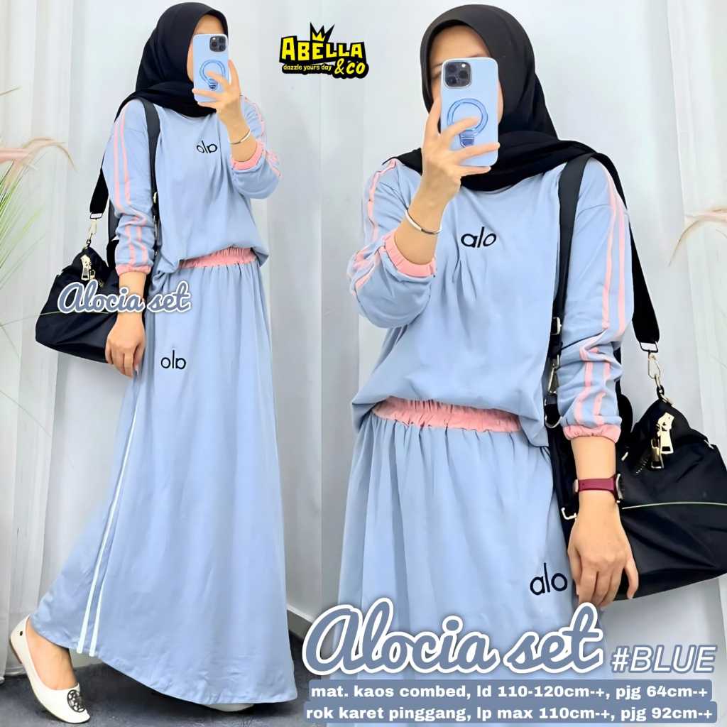 Pakaian Wanita HQ ALOCIA SET From AbELLA FASHION STORE