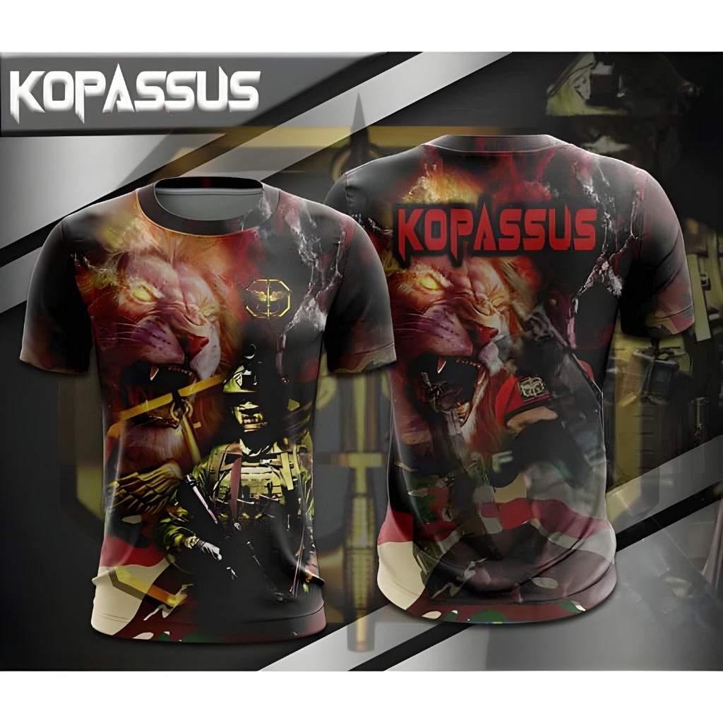 Kaos Jersey Army Kopassus TNI AD Quality Premium / Lion Kopassus