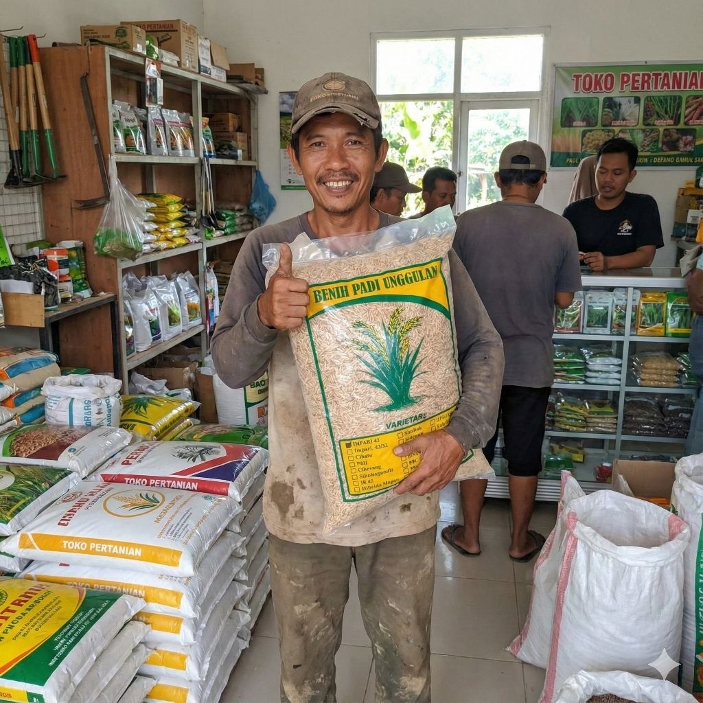 benih padi unggulan berkualitas super Inpari 32