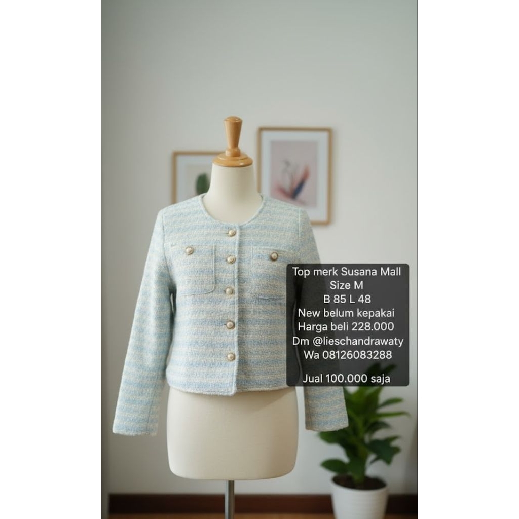 Preloved blazer tweed