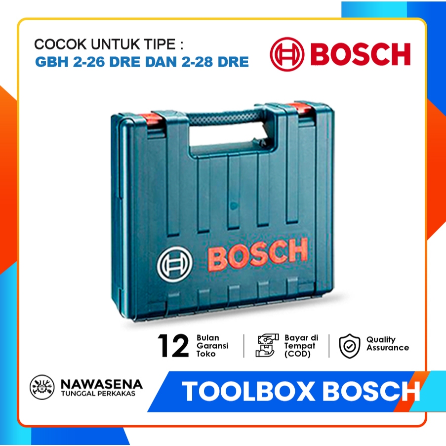 DISKON TERMURAH Tools Box Mesin Bor Bosch GBH 2-26 / 2-28 Dre dan Cocok Untuk Mesin Bor Lainnya