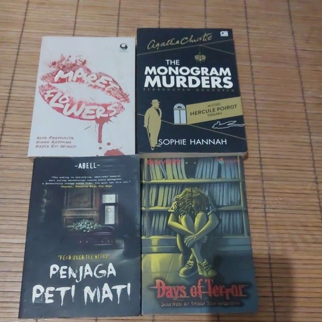 Paket 4 Novel Horor Misteri Bahasa Indonesia, Novel Preloved