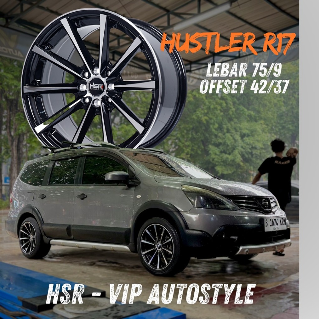 Modifikasi Mobil Grand Livina Pakai Velg Racing Hsr HUSTLER Ring 17