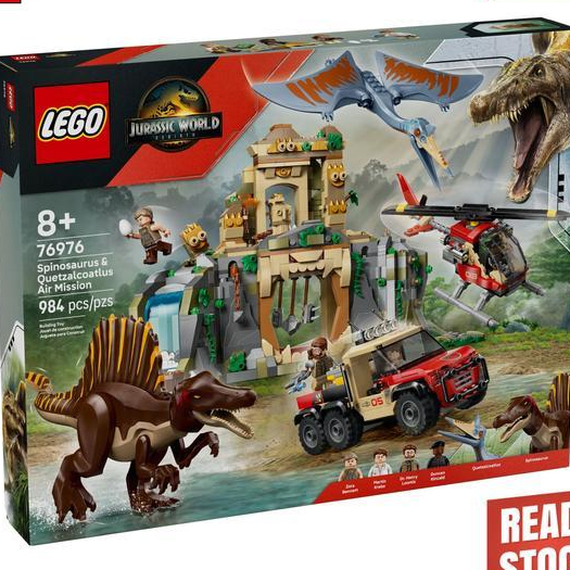 Lego Jurassic World 76976 Spinosaurus & Quetzalcoatlus Air Mission