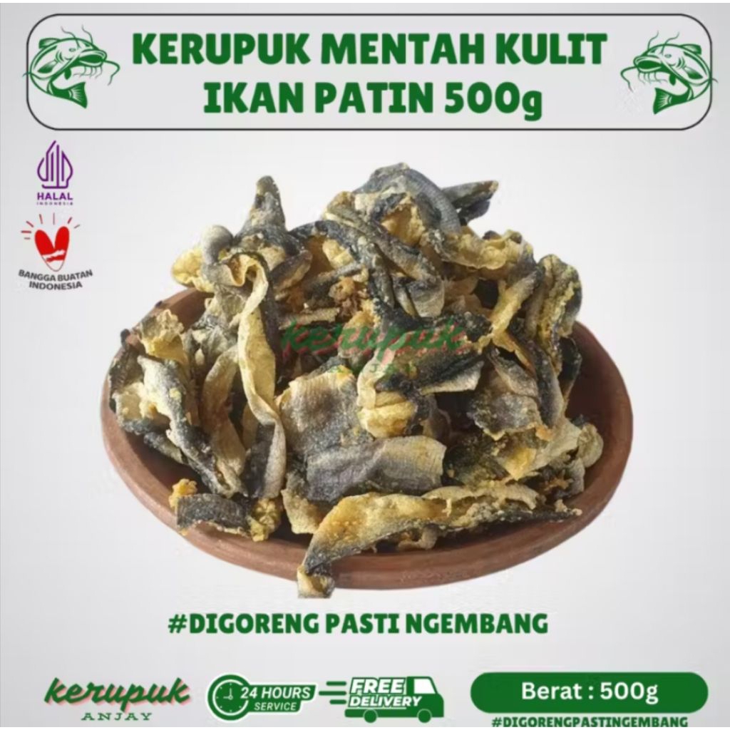 Kerupuk Ikan Salmon / Ikan Patin